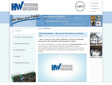 Tablet Screenshot of hw-systemtechnik.de